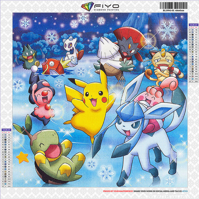 Diamond Painting Pokemon New Collection 2023 Full Diamond Mosaic 5D DIY  Cross Stitch Kits Diamond Art